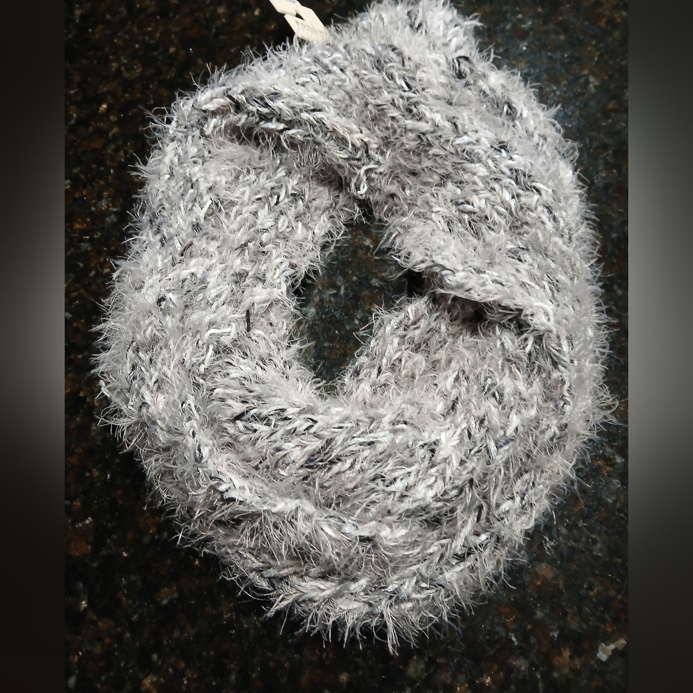 Sonoma NWT Infinity Scarf, Shades Of Grey, Black And Silver